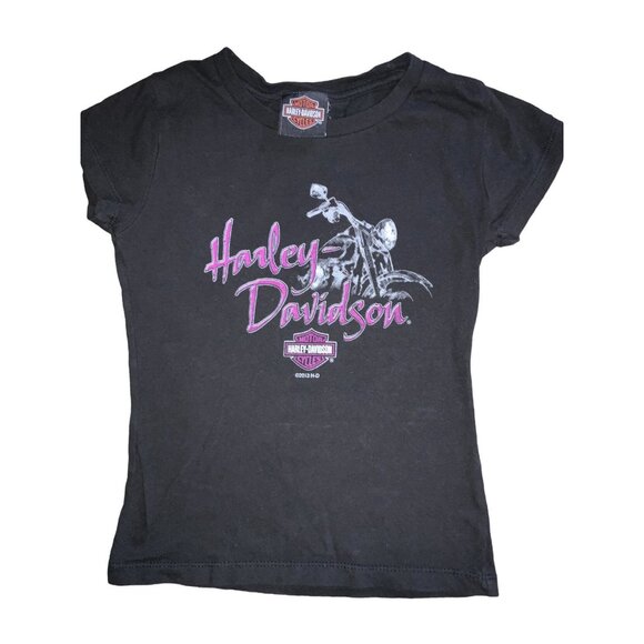 Harley Davidson Other - Girls Harley Davidson Black Tee Size Sm 5/6